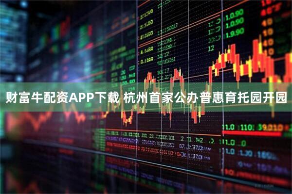 财富牛配资APP下载 杭州首家公办普惠育托园开园